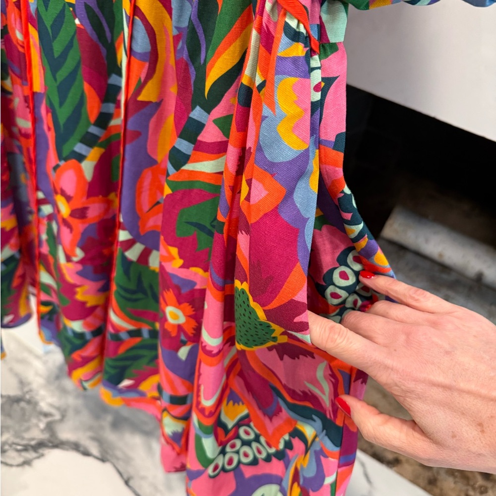 CROSBY by Mollie Burch Colorful Floral Dress | Size Large - Picture 6 of 12